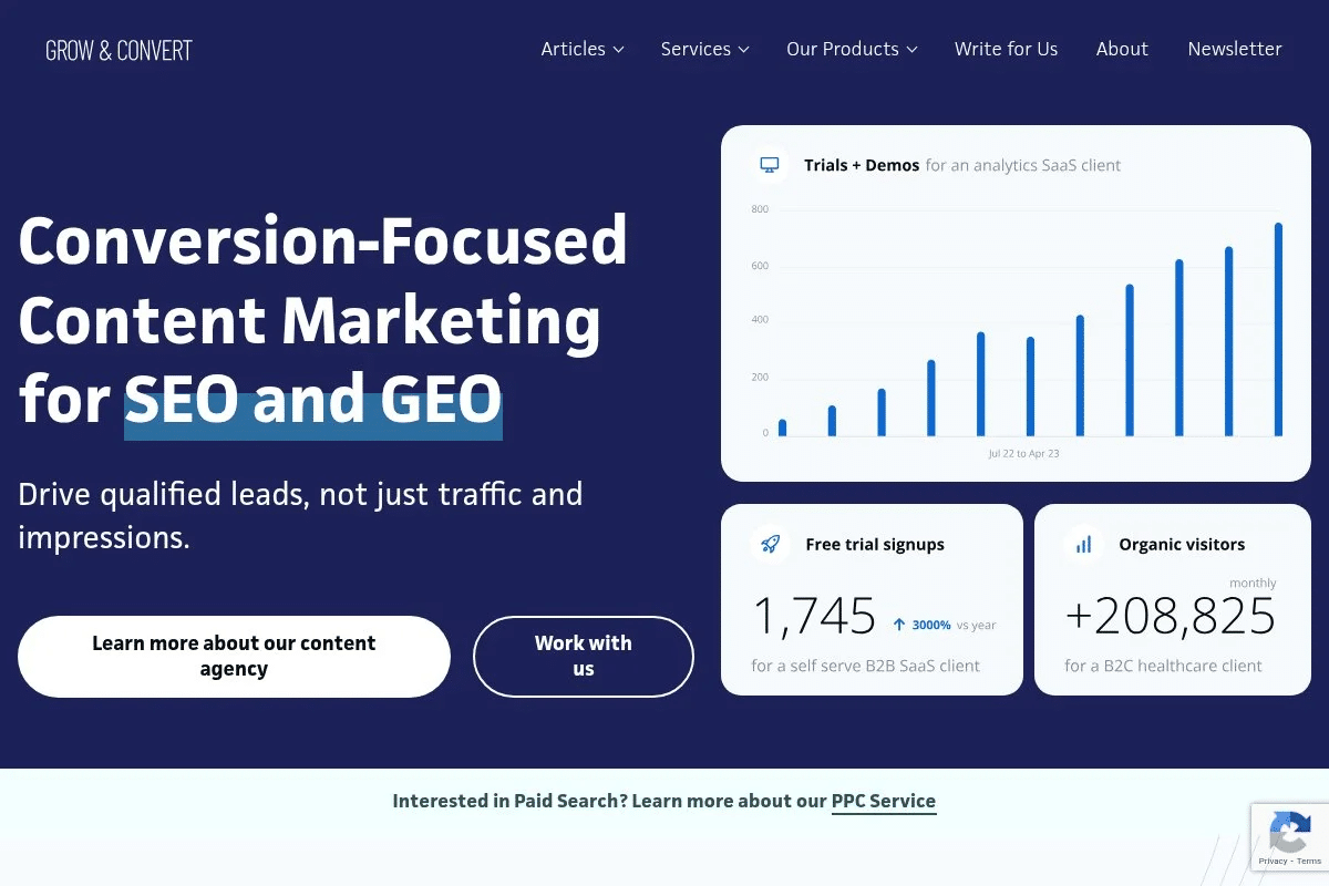 Grow and Convert Generative Engine Optimization agency