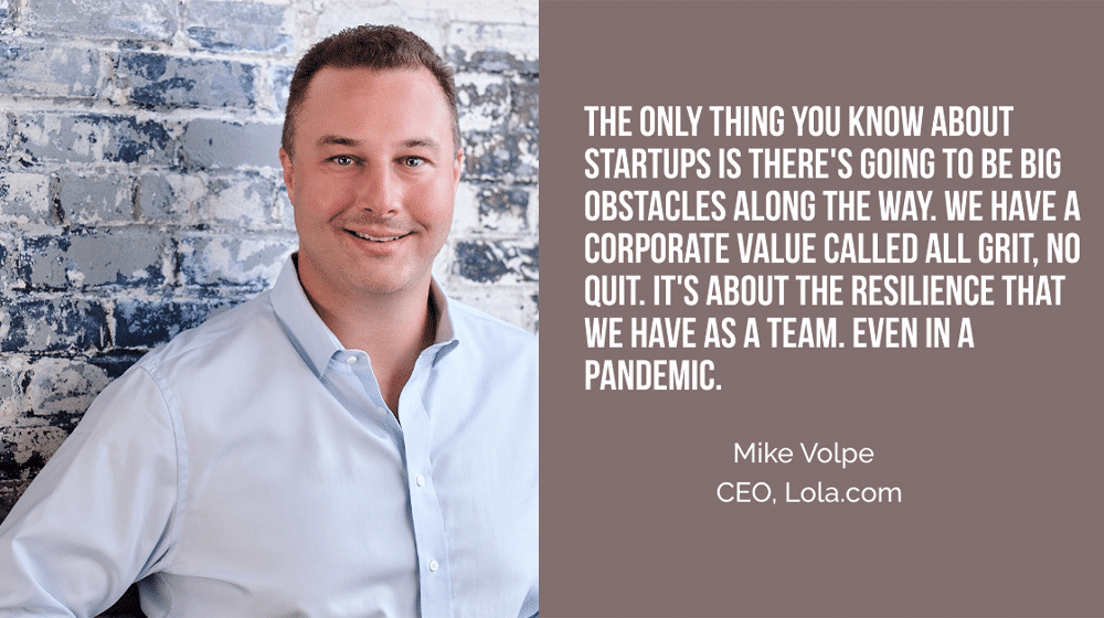 photo shows marketer mike volpe and one of his quotes