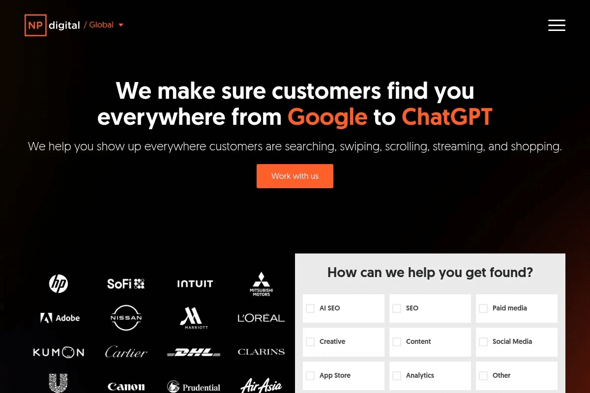 NP Digital Generative Engine Optimization agency