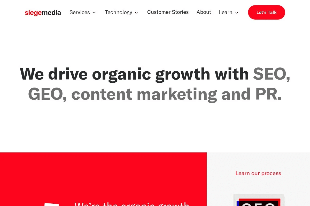 Siege Media Generative Engine Optimization agency